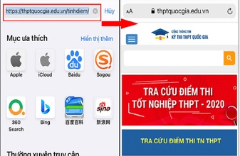 Website tự chấm điểm thi tốt nghiệp THPT năm 2021