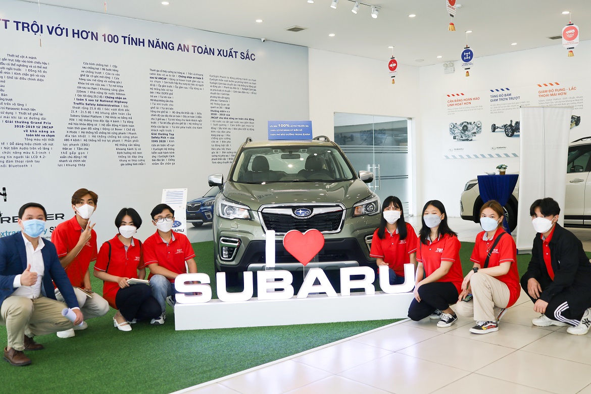 Sinh viên Việt Mỹ chuyên ngành công nghệ ô tô thực tập tại SUBARU