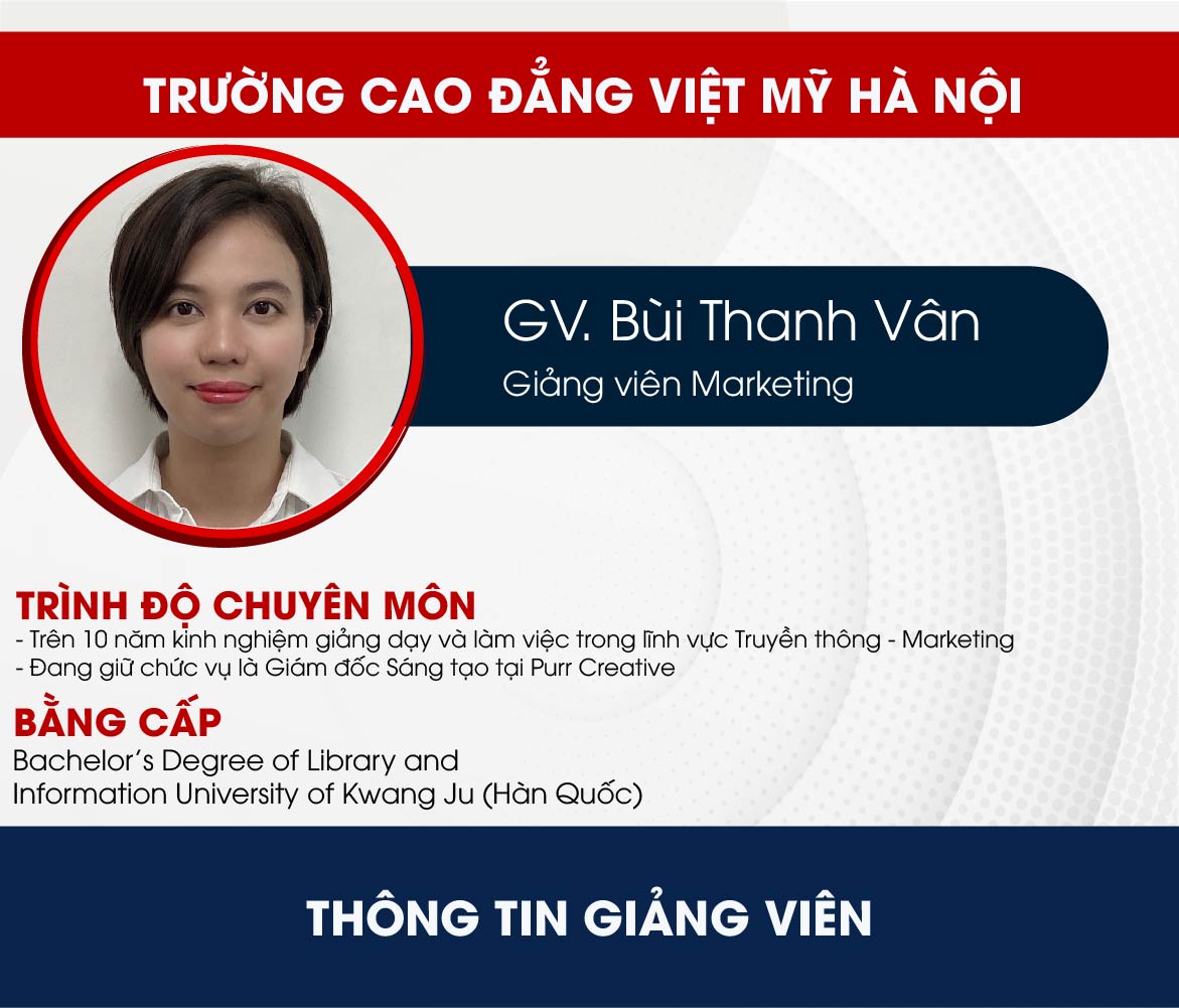 GV Bùi Thanh Vân - Giảng viên Marketing