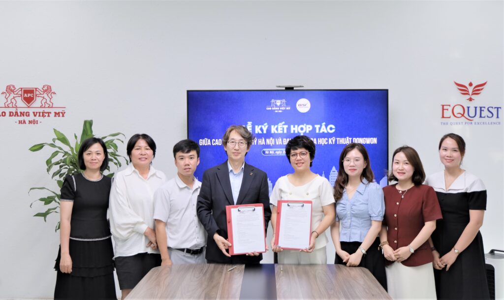 Cao đẳng Việt Mỹ Hà Nội ký kết hợp tác chiến lược cùng Đại học Khoa học Kỹ thuật Dongwon - Hàn Quốc