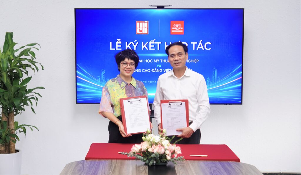 Lễ Ký kết hợp tác chiến lược giữa Đại học Mỹ thuật Công nghiệp và Cao đẳng Việt Mỹ Hà Nội