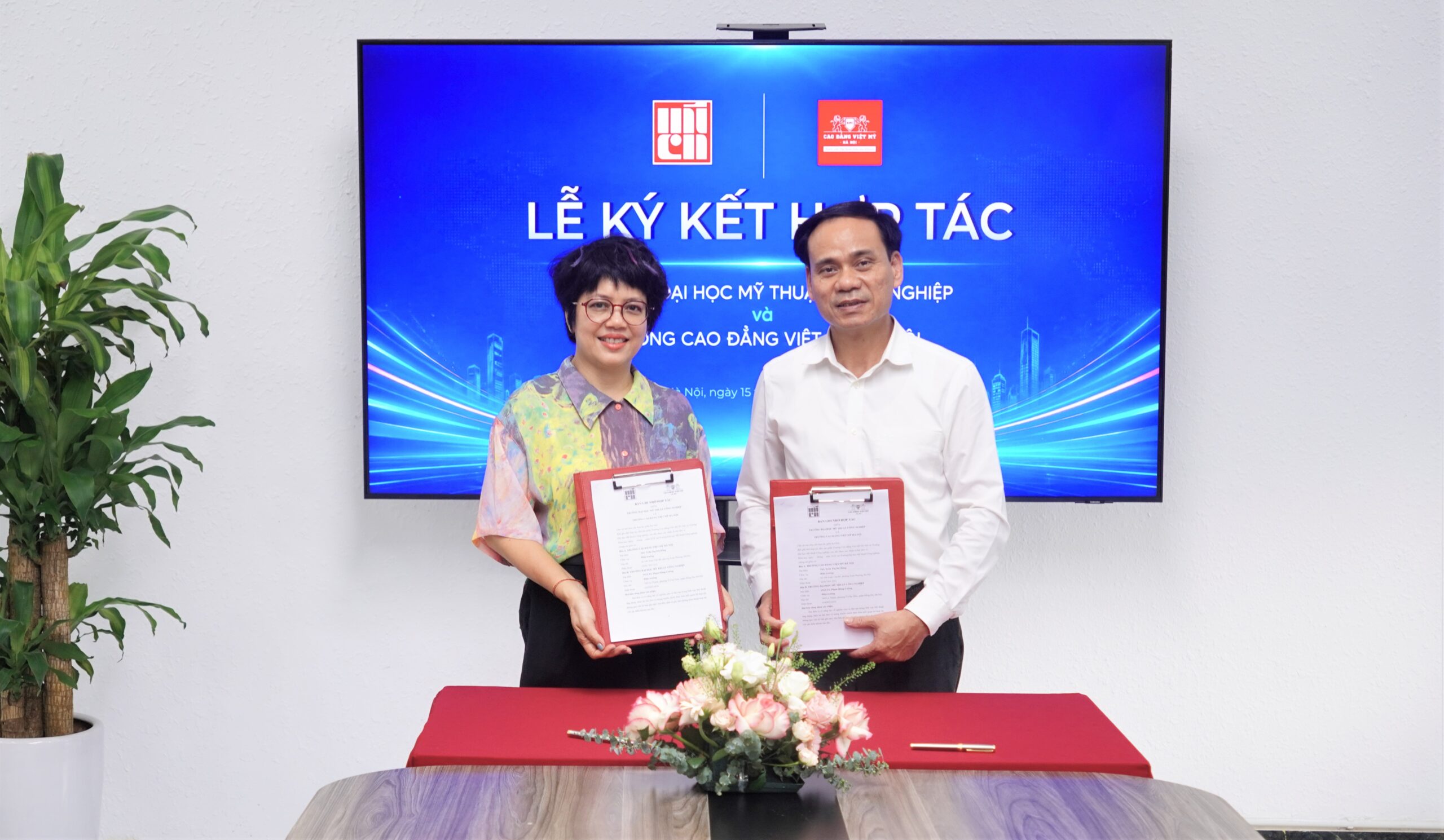 Lễ Ký kết hợp tác chiến lược giữa Đại học Mỹ thuật Công nghiệp và Cao đẳng Việt Mỹ Hà Nội