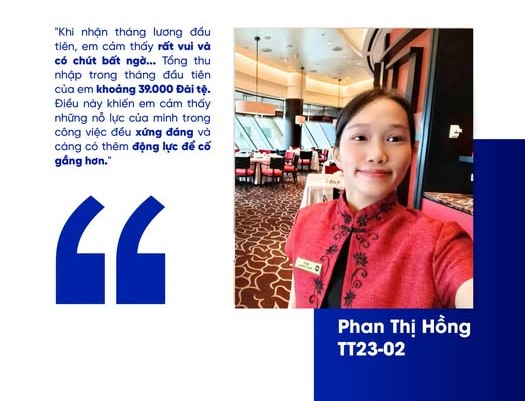 POV THỰC TẬP QUỐC TẾ: Cảm xúc khi nhận tháng lương đầu tiên tại Đài Loan của sinh viên Việt Mỹ