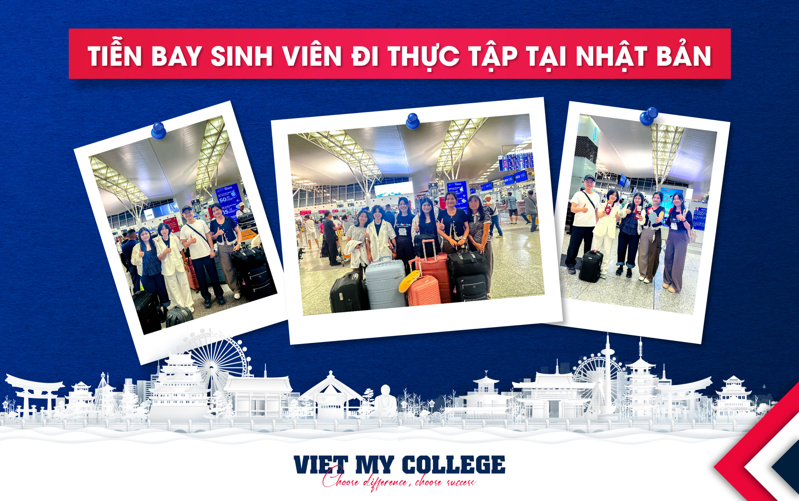Tiễn bay sinh viên Việt Mỹ lên đường thực tập tại Nhật Bản