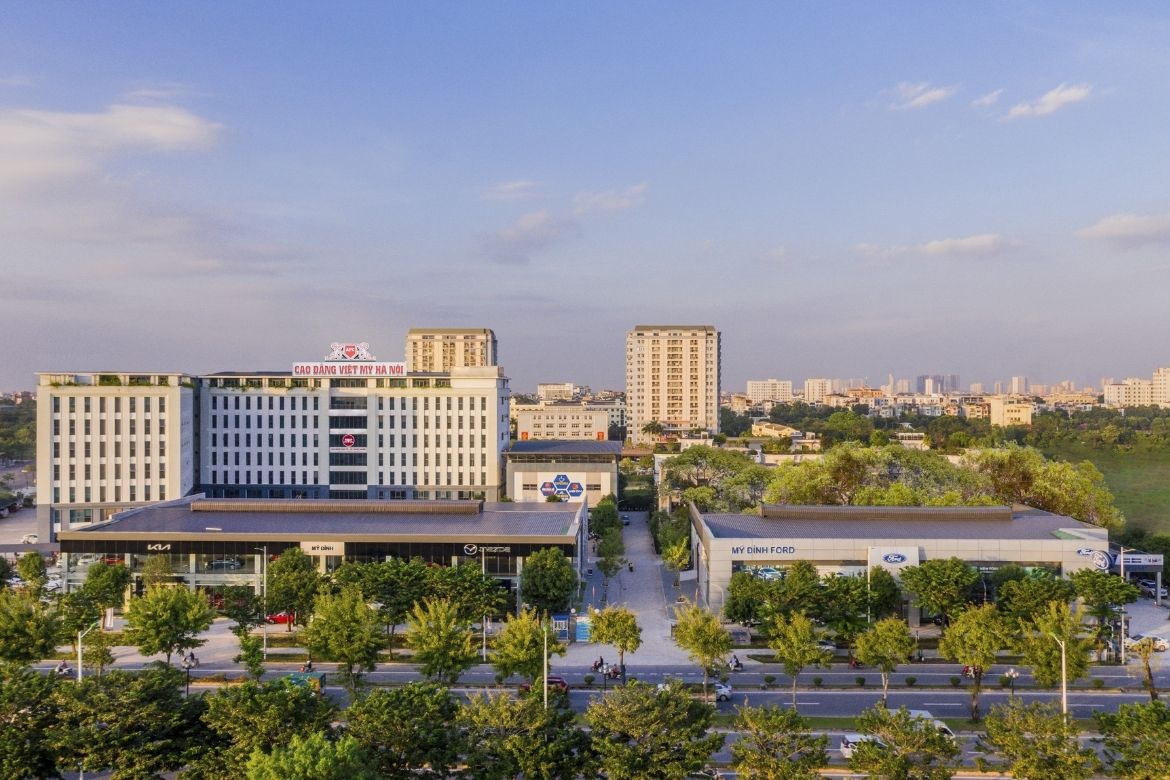 Cơ sở vật chất trường Cao đẳng Việt Mỹ Hà Nội.