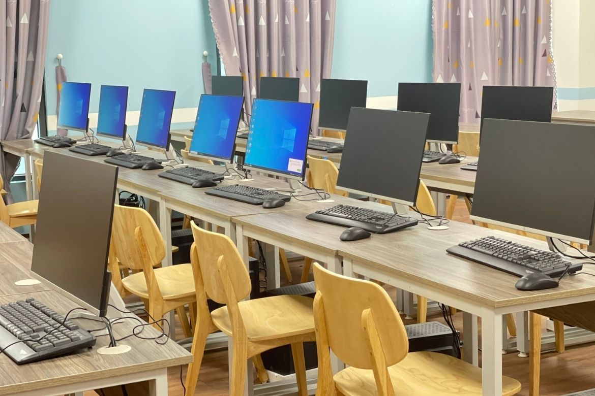 Cơ sở vật chất trường Cao đẳng Việt Mỹ Hà Nội.