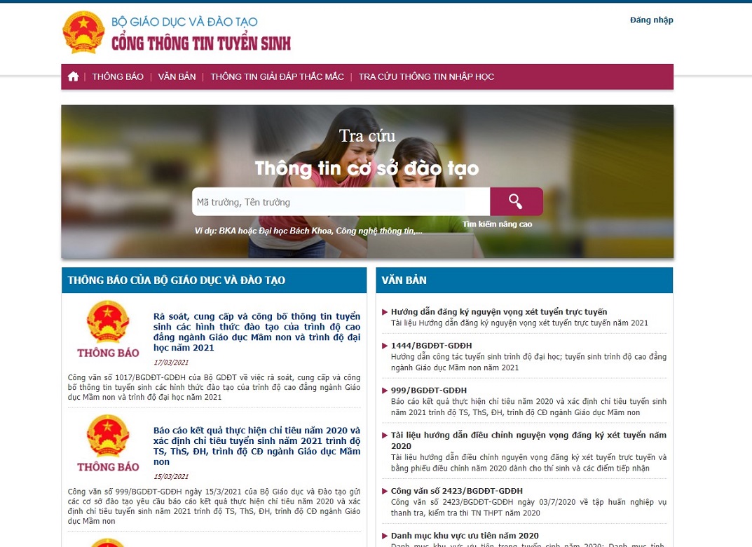 Xem điểm chuẩn ở đâu nhanh nhất và chính xác nhất
