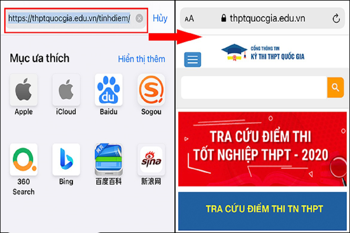 Website tự chấm điểm thi tốt nghiệp THPT năm 2021