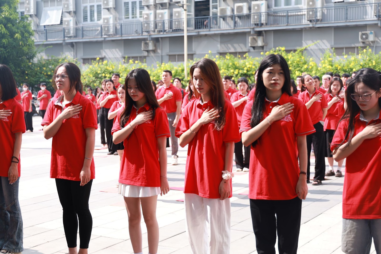 Hơn 300 giảng viên, sinh viên Việt Mỹ Hà Nội chào mừng ngày quốc khánh mùng 2-9-2024