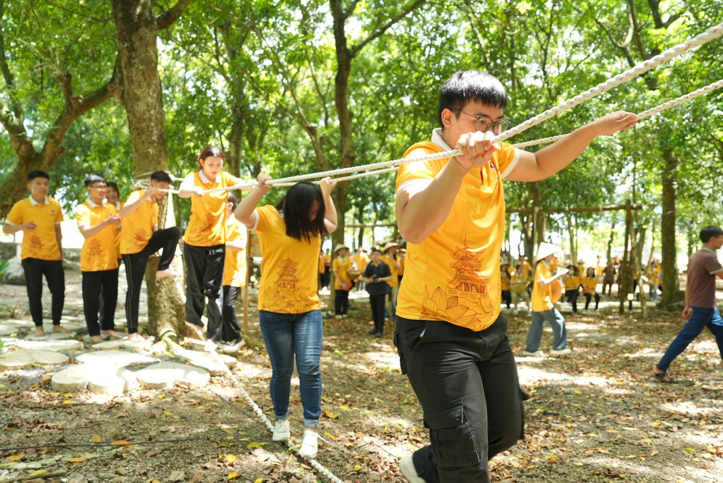 Sinh viên Việt Mỹ Hà Nội tham quan và tham dự lễ Vu Lan 2024 tại chùa Tam Chúc - Hà Nam