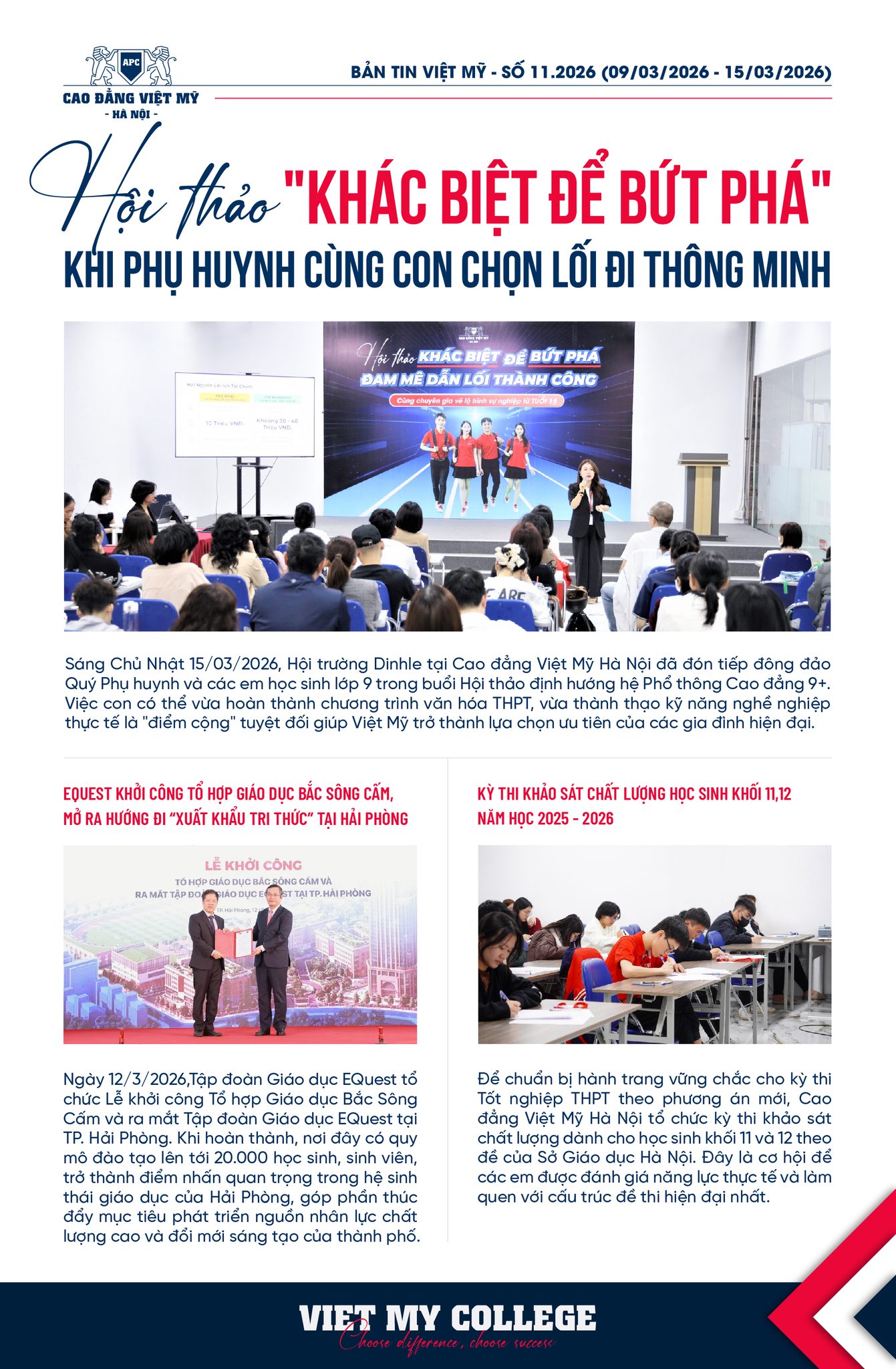 BẢN TIN VIỆT MỸ - SỐ 11.2026 (09/03/2026 - 15/03/2026)
