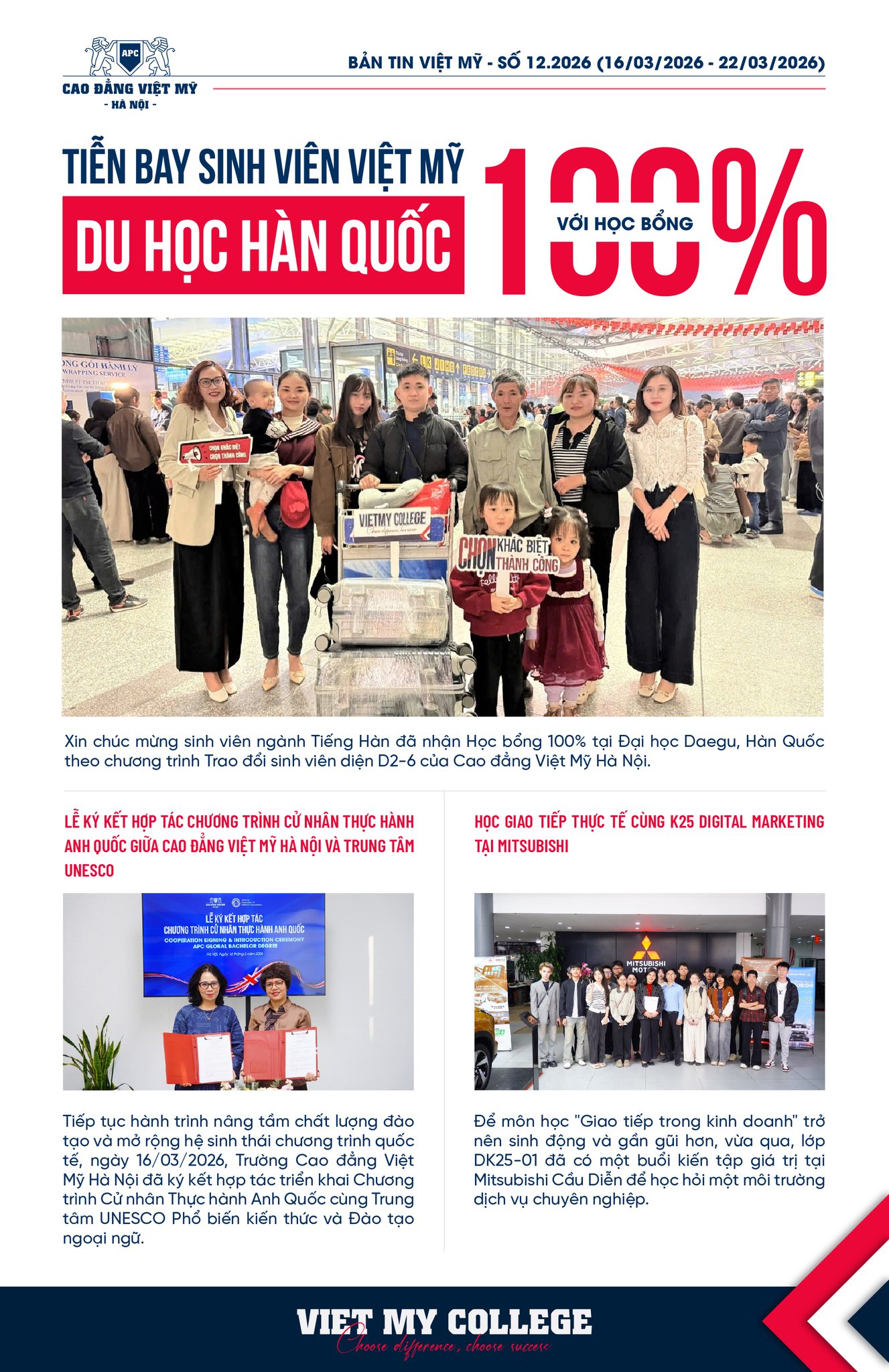 BẢN TIN VIỆT MỸ - SỐ 12.2026 (16/03/2026 - 22/03/2026)