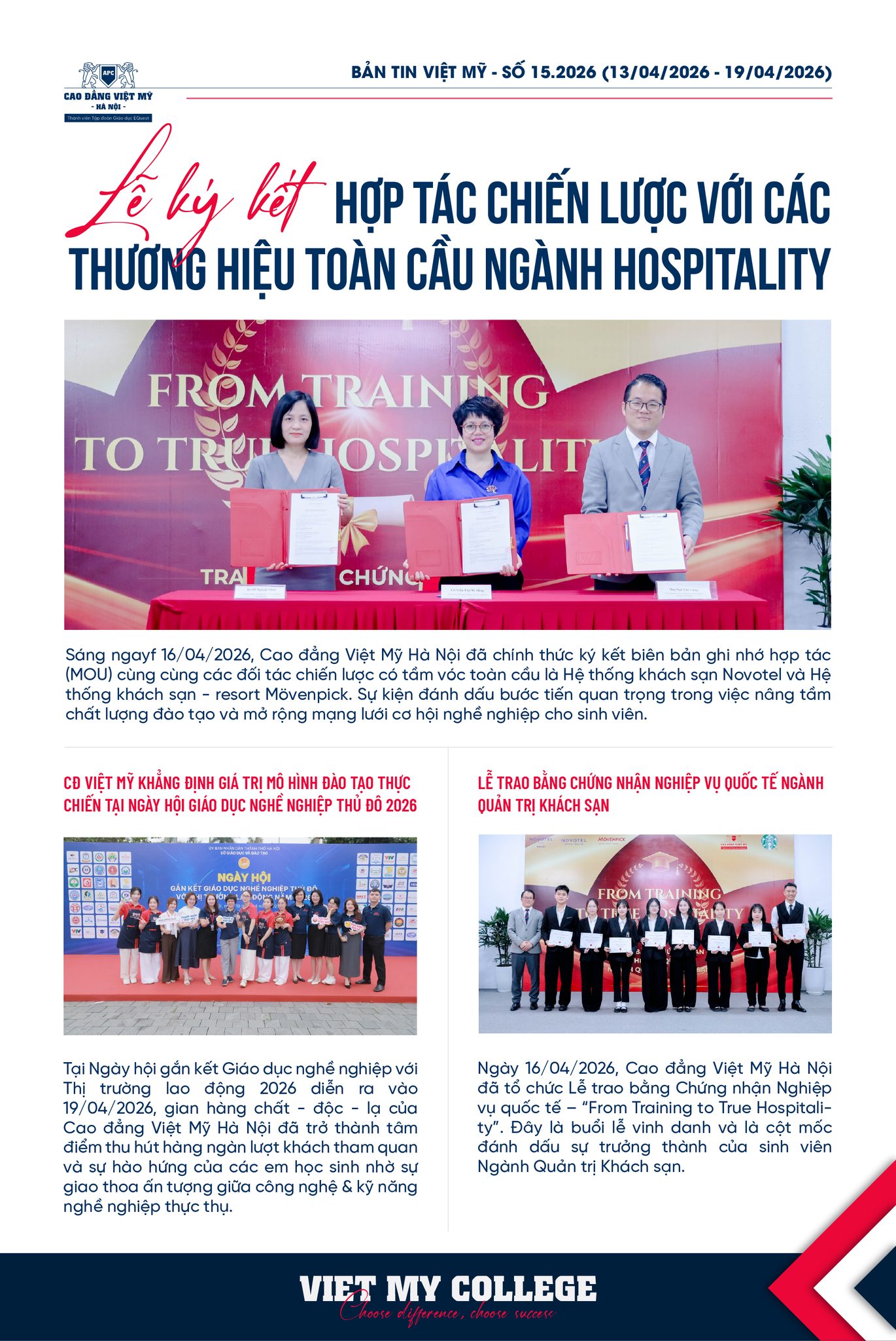 BẢN TIN VIỆT MỸ - SỐ 15.2026 (13/04/2026 - 19/04/2026)
