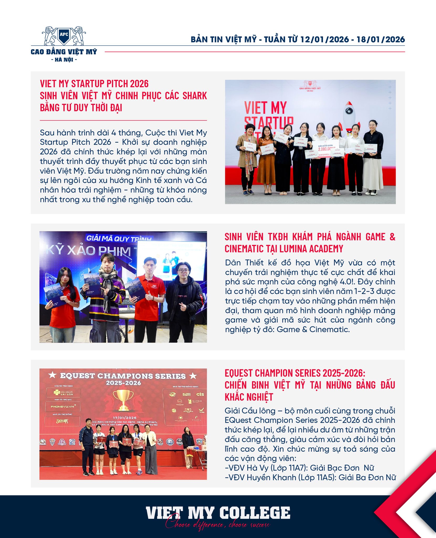 BẢN TIN VIỆT MỸ - TUẦN TỪ 12/01/2026 - 18/01/2026